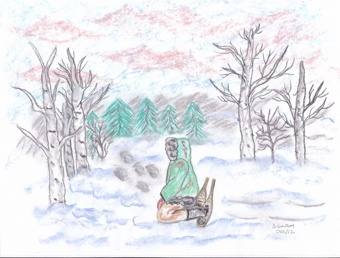 Snow Tracks by Sally Gilroy